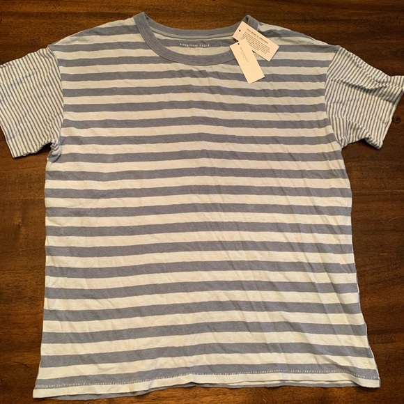 American Eagle Outfitters Tops - American‎ Eagle Striped T-Shirt Top Blue Women’s XS New NWT
